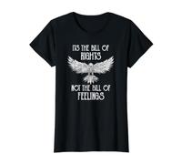 Es La Carta De Derechos No La Carta De Sentimientos USA Eagle Camiseta gráfica económica, Mujer, Negro, L