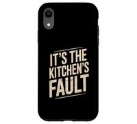 Es la culpa de la cocina divertida cocinera gastronómica camarera Carcasa para iPhone XR