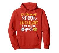 Es la época tacular más Espeluznante del año ¿dijiste Tratar Sudadera con Capucha, Unisex para Adultos, Rojo, XL