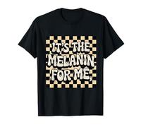 Es la estética Retro de Tablero de ajedrez de Melanin for Me Camiseta