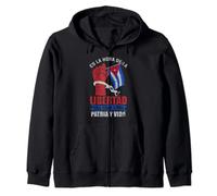Es La Hora De La Libertad Patria y Vida Cuba Pulover Sudadera con Capucha