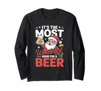 Es la hora más maravillosa para una Navidad de cerveza Manga Larga