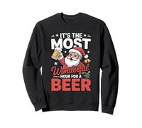 Es la hora más maravillosa para una Navidad de cerveza Sudadera
