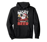 Es la hora más maravillosa para una Navidad de cerveza Sudadera con Capucha