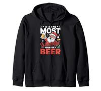 Es la hora más maravillosa para una Navidad de cerveza Sudadera con Capucha