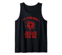 Es la Sangre de Jesús para Mí Sangrienta Cruz Fe Evangelio Camiseta sin Mangas