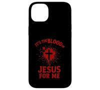Es la Sangre de Jesús para Mí Sangrienta Cruz Fe Evangelio Carcasa para iPhone 14 Plus