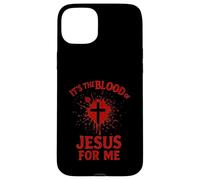Es la Sangre de Jesús para Mí Sangrienta Cruz Fe Evangelio Carcasa para iPhone 15 Plus