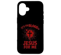 Es la Sangre de Jesús para Mí Sangrienta Cruz Fe Evangelio Carcasa para iPhone 16
