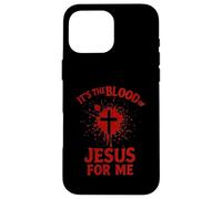 Es la Sangre de Jesús para Mí Sangrienta Cruz Fe Evangelio Carcasa para iPhone 16 Pro Max