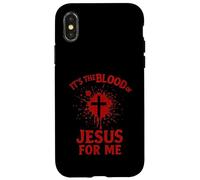 Es la Sangre de Jesús para Mí Sangrienta Cruz Fe Evangelio Carcasa para iPhone X/XS