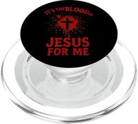 Es la Sangre de Jesús para Mí Sangrienta Cruz Fe Evangelio PopSockets PopGrip para MagSafe