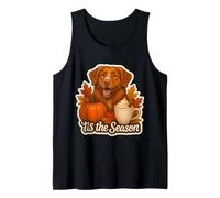 Es la Temporada Nova Scotia Duck Tolling Retriever Dog Fall Camiseta sin Mangas