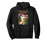 Es la Temporada para Coquito Funny Puerto Rico Coquito Lover Sudadera con Capucha