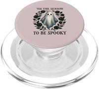 Es la temporada para ser fantasma gótico espeluznante y rosa negra PopSockets PopGrip para MagSafe