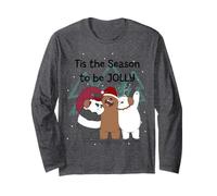 Es la Temporada para ser Jolly Bears Fun Holiday Manga Larga
