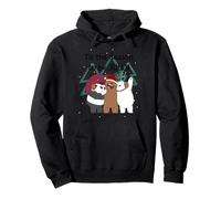 Es la Temporada para ser Jolly Bears Fun Holiday Sudadera con Capucha
