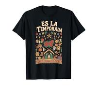 Es La Temporada - Piñata navideña Mexicana, diseño de Flor de Pascua Camiseta