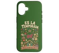 Es La Temporada - Piñata navideña Mexicana, diseño de Flor de Pascua Carcasa para iPhone 16