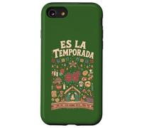 Es La Temporada - Piñata navideña Mexicana, diseño de Flor de Pascua Carcasa para iPhone SE (2020) / 7/8