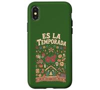 Es La Temporada - Piñata navideña Mexicana, diseño de Flor de Pascua Carcasa para iPhone X/XS