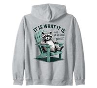 Es lo Que es Relajante estética Mapache Sudadera con Capucha