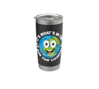Es lo que hay en la caja lo que cuenta ama el reciclaje del Día de la Tierra Vaso térmico de acero inoxidable de doble pared