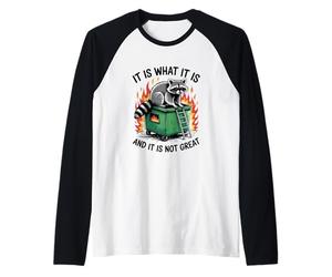 Es lo Que no es un Gran Incendio de contenedor de mapaches Camiseta Manga Raglan