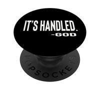 ES MANEJADO por Dios Lindo Texto Diseñado PopSockets PopGrip Adhesivo