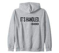 ES MANEJADO por Dios Texto Negro Diseñado Sudadera con Capucha