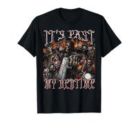 Es más allá de mi hora de dormir, divertido, pirata de memes de esqueleto duro Camiseta