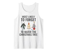 Es más Probable Que Olvides regar el árbol de Navidad Camiseta sin Mangas