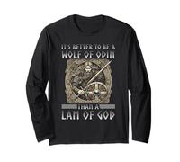 Es Mejor ser un Lobo de Odín Que un Lam of God Viking Manga Larga