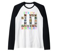 Es mi 10 cumpleaños Divertidos Memes de Cerebro Italiano para niños y niñas Camiseta Manga Raglan