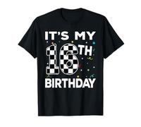 Es mi coche de carreras Boy Pit Crew que cumplí 16 años Camiseta