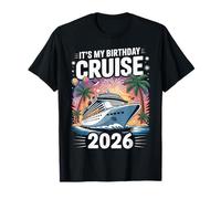 Es mi Crucero de cumpleaños 2026 Vacaciones de Viaje Familiar a Juego Camiseta