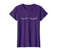 Es mi Cuerpo es mi elección Feminista Camiseta, Mujer, Morado, XXL