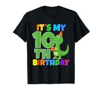 Es mi cumpleaños 10 Dinosaurio T-Rex niño de 10 años Divertido Camiseta