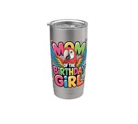 Es mi cumpleaños de mamá Loro Mamá Familia Bday Vaso térmico de acero inoxidable de doble pared