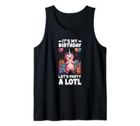 Es mi cumpleaños, festejemos un cumpleaños Muy Divertido de Axolotl Camiseta sin Mangas