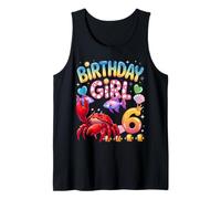 Es mi cumpleaños Lindo Cangrejo de Color Rojo Camiseta sin Mangas