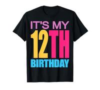 Es mi cumpleaños número 12, niñas y niños Camiseta