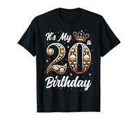 Es mi cumpleaños número 20 20 años Celebración de veinte años Camiseta