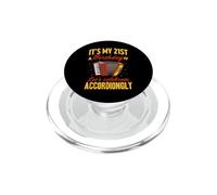 Es mi cumpleaños número 21, celebremos acordeón en acordeón PopSockets PopGrip para MagSafe