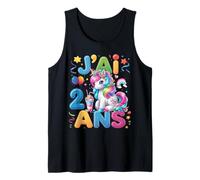 Es mi cumpleaños para niñas Unicornio Dabbing Party Camiseta sin Mangas