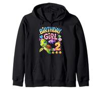 Es mi cumpleaños Sonriente Tortuga Nadando Sudadera con Capucha