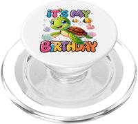 Es mi cumpleaños Tortuga Nadando PopSockets PopGrip para MagSafe
