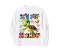 Es mi cumpleaños Tortuga Nadando Sudadera