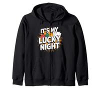 Es mi estilo de jugador de la noche de la suerte Sudadera con Capucha