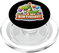 Es mi Fiesta de cumpleaños Trex Dinosaur Kids Dino Boys PopSockets PopGrip para MagSafe
